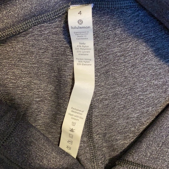 Tights, great condition, never worn, too big, size 4 lululemon. - Picture 7 of 8